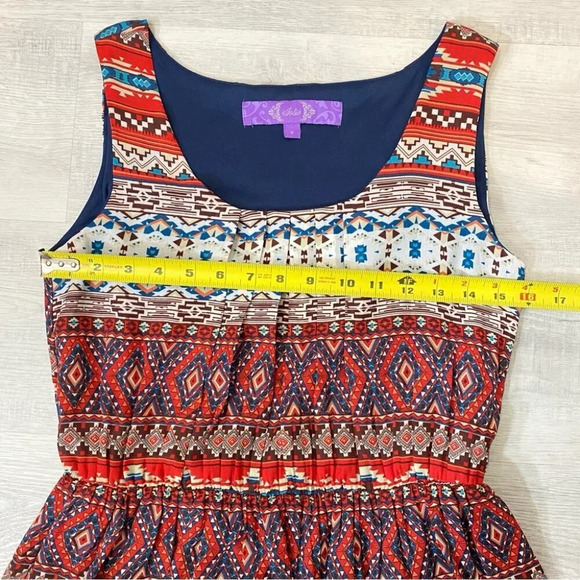Jolie Boho Aztec Print Summer Dress Size 6 - Picture 13 of 17